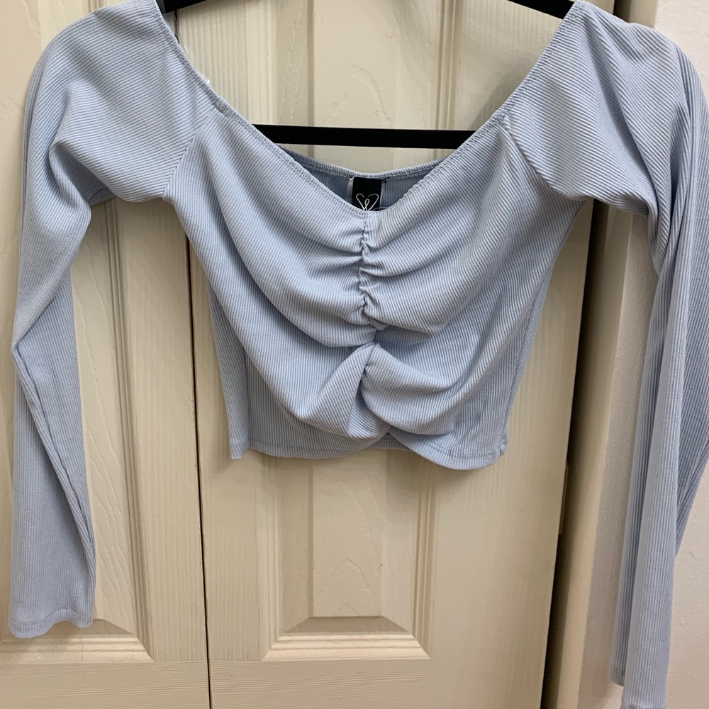 Off the shoulder crop top